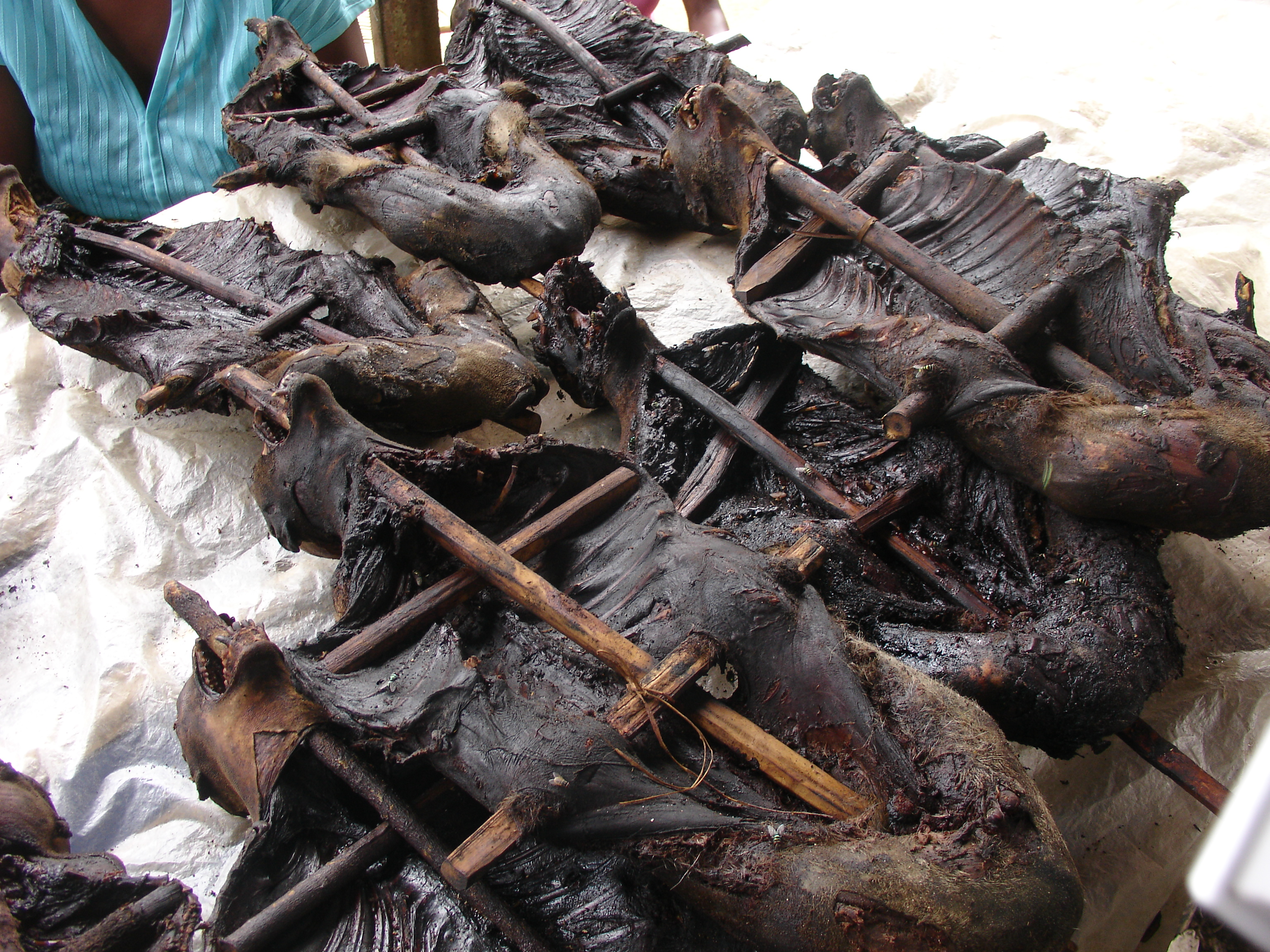 Wild meat at a local market, by Erik Verheyen (RBINS°